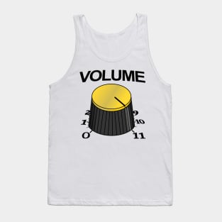 VOLUME 11 Volume Knob Music Guitar Musician Gifts VU Guitar & Bass Meme Tank Top